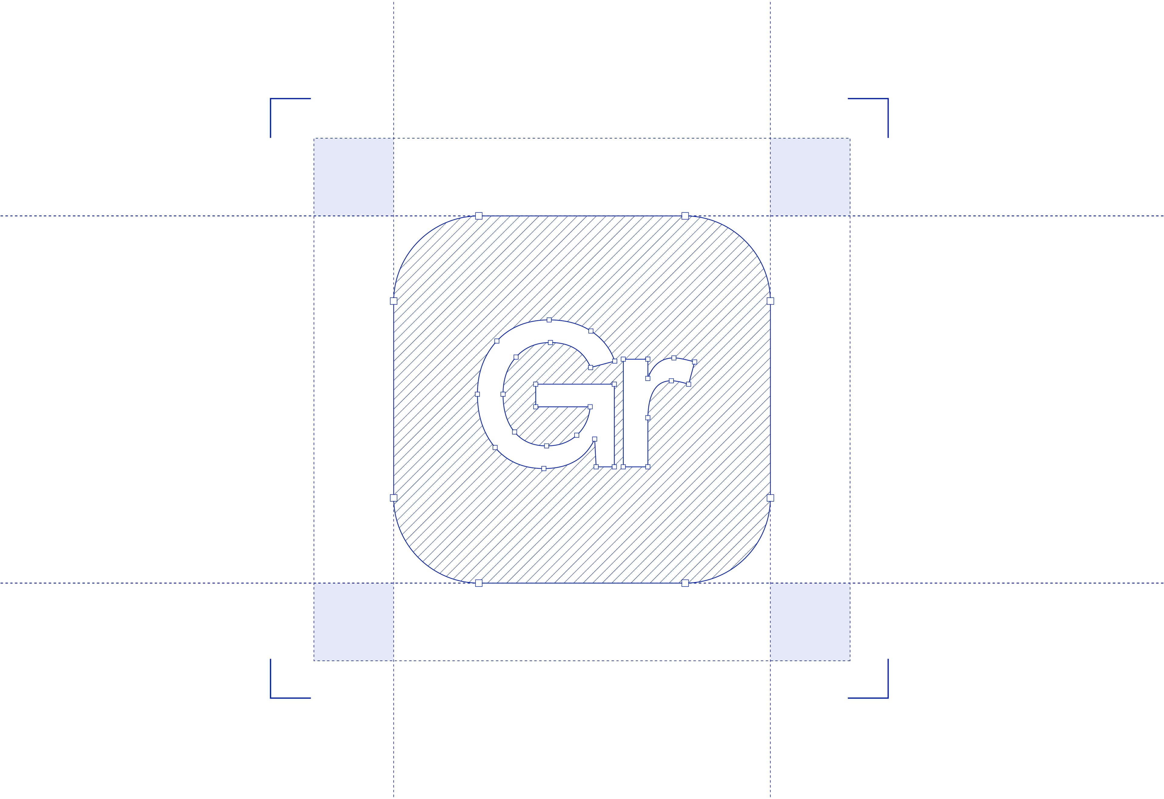 Logo with GridMe construction grid